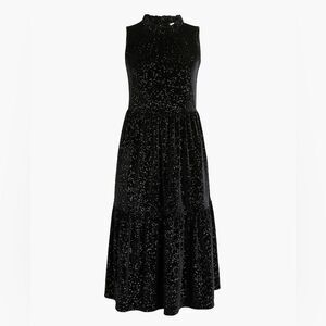 99/ NWT j crew bv968 shimmer velvet sleeveless midi dress size 12